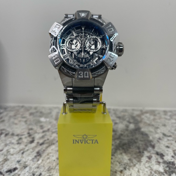 Invicta Shaq Men's 52mm Bolt Swiss Quartz Chronograph Stainless Steel Bracelet - Picture 4 of 10